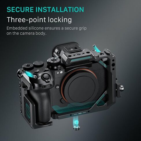 Tilta Full Camera Cage متوافق مع Sony A1 II & A9 III - Black | تصميم الألومنيوم المعياري ، HDMI Cable Clamp & Cold Shoe | جبل ملحق آمن عبر 1/4 "-20 ، 3/8" -16 و M3 المواضيع | خفيف الوزن in Kuwait