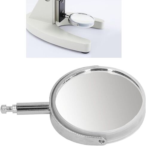Microscope Reflective Mirror, Light Gathering Pathway Changing Biological Microscope Plane Concave Reflector for XSP 00(Metal Bracket) in Kuwait