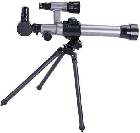 Telescope for Kids Astronomy Beginners Adults Astronomical Refracter Stargazing Telescope with Sturdy Tripod 3 Eyepieces and Finder Scope (Gray) in Saudi Arabia