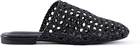 mtzyoa نساء الصنادل المسطحة شبكة متماسكة جوفاء الصيف الصيف التنفس التنفس وسادة غير قابلة للانزلاق في العطل in Kuwait