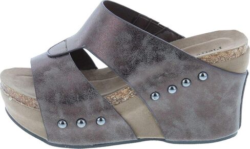 Pierre Dumas Women's Hester-7 Studded Platform Wedge in Saudi Arabia