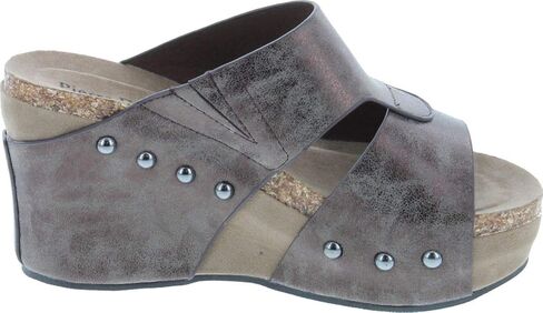 Pierre Dumas Women's Hester-7 Studded Platform Wedge in Saudi Arabia