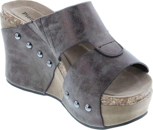 Pierre Dumas Women's Hester-7 Studded Platform Wedge in Saudi Arabia