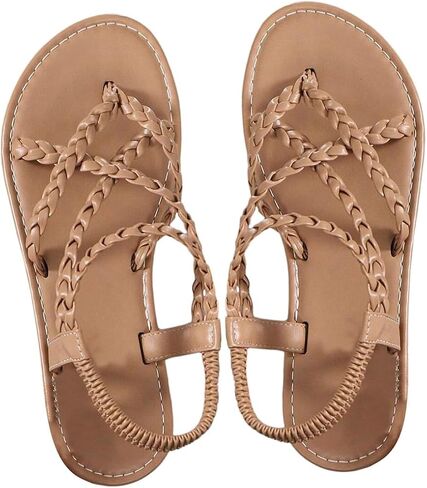 صندل غورجليتر للسيدات المضفرة في صندل ثونغ الكاحل Thong Strap Syndy Summer Sundals 2025 in Saudi Arabia