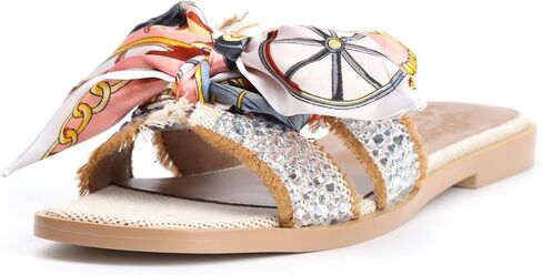 Xobzjh سهرة فستان الأحذية Rhinestone H-Brand Sandals Black Flat Form للنساء 2025 ، المصمم بلورات الفاخرة Slides Slidals لحفلات حفلات الزفاف الأحذية in Kuwait