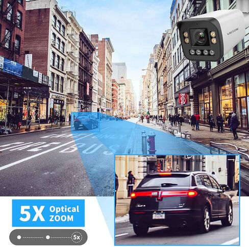 VIKYLIN 4K 8MP PoE IP Bullet Camera Outdoor, Smart Dual Light with AI Color Night Vision, 2-Way Audio,SD Slot(512GB),AI Human/Vehicle Detection, 2.8mm Lens,120dB WDR, IP67 B82 in Saudi Arabia