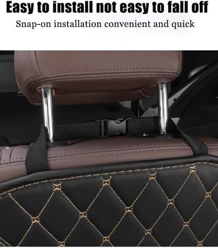 2 Pcs Car Seat Kick Mats Back Seat Protector for Chevrolet Equinox Traverse Tahoe Suburban Colorado, Car Leather Kick Mats, Car Seat Back Protection Pad Anti-Kick Scratch Resistant in Kuwait