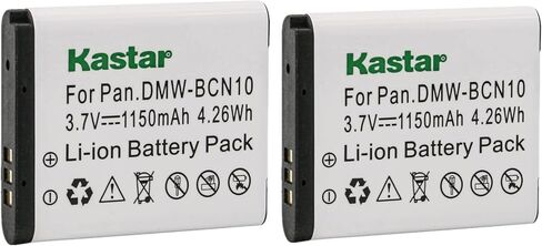 Kastar Battery (حزمة) لـ Panasonic DMW-BCN10 و DMW-BCN10E و DMW-BCN10PP في Panasonic Lumix DMC-LF1 و LUMIX DMC-LF1K و LUMIX DMC-LF1W Digital Cameras in Kuwait