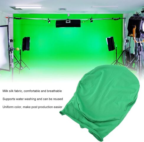 Universal Green Screen Hood for Photography and Video - Invisible Effects Background Cap - Durable Milk Silk - Easy to Use and Carry (Green) in Saudi Arabia
