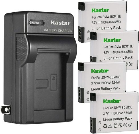 Kastar AC Wall Battern Charger استبدال لـ Panasonic Lumix DMC-TZ61 ، LUMIX DMC-TZ70 ، LUMIX DMC-ZS27 ، LUMIX DMC-ZS30 DMC-ZS30K DMC-ZS30R DMC-ZS30S DMC-ZS30W in Kuwait