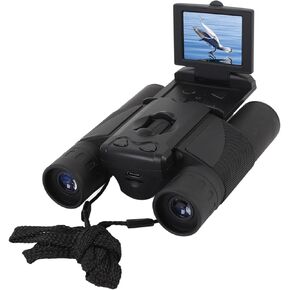 Yunir 10x25 Digital Binoculars with Camera, 48MP 2.5K HD, 8X Zoom, Black