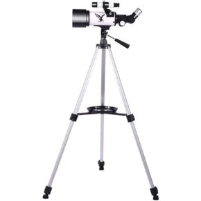 Astronomical Telescope 400/70mm Refractor Telescope 150X HD Lens Monocular Telescope with Tripod and Finder Scope for Beginners Sky