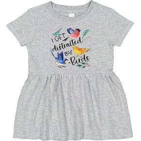 inktastic I Get Distracted by Birds Infant Dress