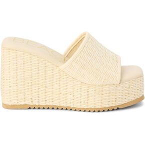 BEACH by Matisse Womens Marche Platform Casual Sandals Casual High Heel 3" & Up - Off White