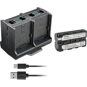 بطارية Kastar 2-pack وشاحن رباعي التوافق مع Sony CCD-TR500 CCD-TR511 CCD-TR512 CCD-TR515 CCD-TR516 CCD-TR517 CCD-TR555 CCD-TR57 CCD-TR67 CCD-TR610 CCD-TR617 CCD-TR618 CCD