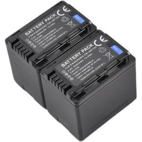 بطارية 2x كاميرا الفيديو+شاحن AC/DC واحد لـ VW-VBT190 HC-V770 VBT380 V380 WX970 V180 SDR-T70 V160 V110 V750 VX870 W570 V270 V250 HCV180 V110P V800 VX980 W580 VXF1 VBT190K S1