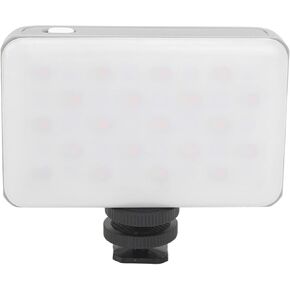 GOWENIC RGB Video Light, Portable LED Camera Light 360° Full Color Photography Lighting with 1/4 Screw Hole and Hot Shoe Adapter for Vlogging, Phone Bluetooth APP Control (Grey)