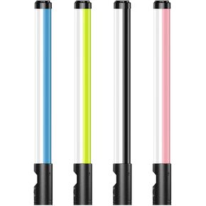 RGB LED Fill Light Stick, Dual Color Temperature Adjustment, High CRI, Multiple Modes, Built in Battery, Portable with Handbag, for Photography, Vlog, Live Broadcast