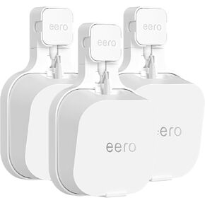 Wall Mount for Eero 7,Outlet Wall Mount Bracket Fits for Eero 7 Dual-Band Mesh Wi-Fi 7 Router,Portable Router Mount with Cable Manage,White (1 Pack)