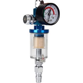 AutoRocking 1/4 Inch Air Pressure Regulator for Spray Gun Moisture Oil Separator Water Trap Filter Compressor