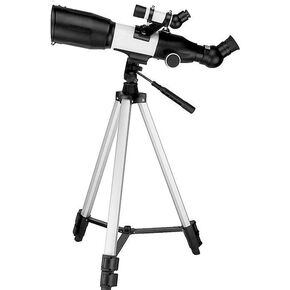 Astronomical Telescope Monocular Refractor Space Astronomical Telescope Spotting Scope Jupiter Moon Scope (Color : White Size : 35cm)