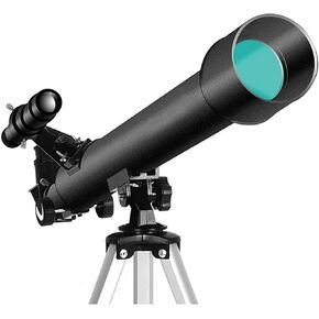 50mm Travel Astronomy Telescope Portable Lightweight Refractor Telescope - Coated High-Definition Eyepiece - Ideal Telescope (A)