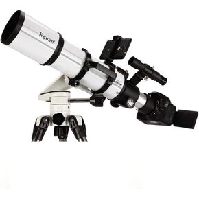 Refractor Telescope with Tripod & Finder Scope Portable Telescope for Kids & Astronomy Beginners Multi-Layer Green Film Fretting Tracking 80AZ (80AZ)