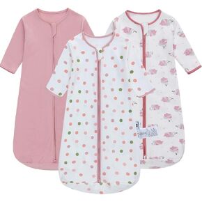 Sleep Sack Long Sleeve 3 Pack 100% Cotton Baby Wearable Blanket Long Sleeve Sleeping Sack for Infant 0-18 Months in Saudi Arabia