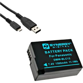Synergy Digital Accessory Kit, Compatible with Panasonic Lumix GX85 Digital Camera Includes: SDDMWBLG10 Battery, USBM USB Cable