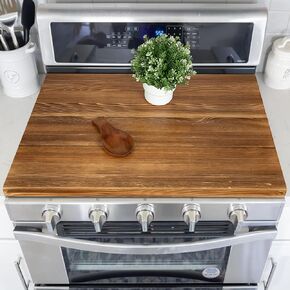 Hanobe Noodle Board Stove Cover: Wood Stove Top Boards with Handles for Electric Gas