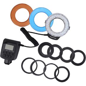 LED Flash Camera Accessory Portable Fill Light with Color Filters Adapter Photography