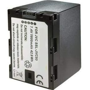 Synergy Digital Camcorder Battery, Compatible with JVC GY-HM620 Camcorder, (Li-Ion, 7.4V, 5800 mAh) Ultra Hi-Capacity, Compatible with JVC SSL-JVC50 Battery