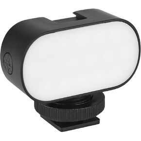RGB LED Video Light RGB Vlog Fill Light 7 Color Lights CRI95+ Built-in Lithium with Cold Shoe Mount for Smartphone Camera Vlog e Streaming, Black