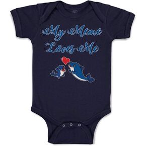 Cute Rascals Baby Bodysuit My Meme Loves Me Boy & Girl Striped Baby Clothes Funny Cotton