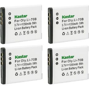 Kastar Li-70B Battery 1-Pack Replacement for Olympus D-700, D-705, D-710, D-715, D-745, FE-4020, FE-4040, FE-5040, VG-110, VG-120, VG-130, VG-140, VG-145, VG-150, VG-160 Camera