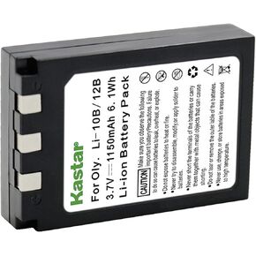 Kastar LI10B Battery for Olympus LI-10B, LI-12B and Olympus Stylus 300, 400, 500, 600, 800, C-50, 60, 70, 470, 760, 770, 5000, Camedia Series, Sanyo Xacti Series Camera