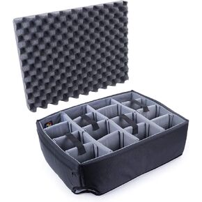 WSLHFEO Grey ColorCase Padded dividers to fit The Pelican 1560 case lL