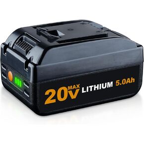 2 Pack 20V 3.0Ah WA3520 Battery Replacement for Worx 20V Battery Compatible with Worx WG155 WA3520 WA3512 WA3578 WA3575 WG151s WG151 WA3525