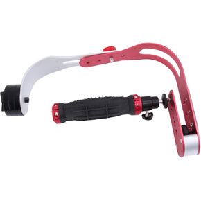 1pc type bow type مثبت كاميرا محمولة على DSLR DV Videos حامل كاميرا باللون الأحمر للحصول على لقطات منخفضة الزاوية للسفر و