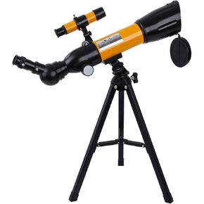 Adults Kids Monocular Telescope Floor Standing 50mm Aperture Refraction Telescope with Tripod Best Portable Telescope Beginner Gift for Space Observation Stargazing