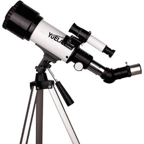 Kids Telescope for Adults Astronomy Beginners 70mm Aperture 300mm Mount Astronomical Refracting Telescope 1.5X Erecting Eyepiece 3X Barlow Lens