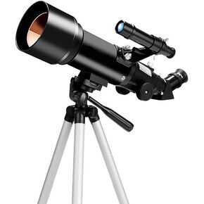 Telescope for Kids Adults 70mm Aperture 400mm Astronomical Refractor Telescope BAK4 Prism FMC Lens Telescope for Astronomy with Smartphone Mount and Tripod to Observe Moon and Planet