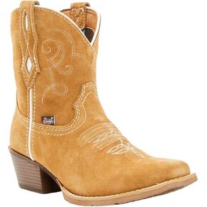 Justin Women's Gypsy Suede Western Booties Square Toe - Mj2102