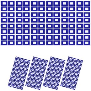 Fluorescent Light Covers for Ceiling Lights Ethnic Folk Ceramic Tile Talavera Style Navy Blue Floral Easy to Install Magnetic Light Filter for Classroom Office Hospitals School Home Decor