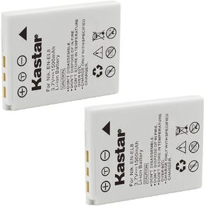 Kastar Battery (2-Pack) for EN-EL8 MH-62 and Nikon Coolpix P1 P2, Coolpix S1 S2 S3 S5 S6 S7 S7c S8 S9, Coolpix S50 S50c, Coolpix S51 S51c, Coolpix S52 S52c, Cool-Station MV-11, MV-12