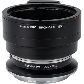 Fotodiox Pro Lens Mount Double Adapter, Bronica S Mount and Canon EOS (EF/EF-S) D/SLR Lenses to Fujifilm G-Mount GFX Mirrorless Digital Camera Systems (Such as GFX 50S and More)