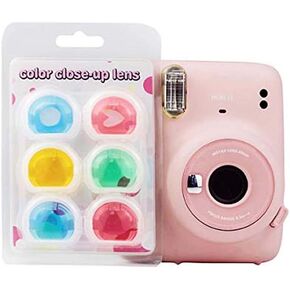 6 ألوان قرب مرشحات العدسات مجموعة خاصة تأثير ملون مرآة متوافقة مع كاميرا Fujifilm Instax Mini 11