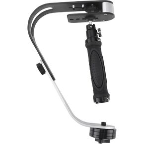 Handheld Bow Shape Aluminum Alloy Camera Stabilizer with Rotating Handle