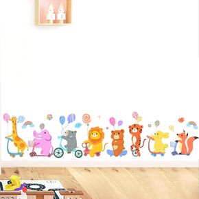 Animals Color Wall Decals for Playroom,Daycare Nursery Wall Stickers,Kids Wall Decors for Preschool,Toddler,Bedroom.