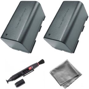 UltraPro 2-Pack of BP-930 High-Capacity Replacement Batteries for Select Canon Digital Cameras - UltraPro Bundle Includes: Deluxe Microfiber Cleaning Cloth, Lens Cleaning Pen